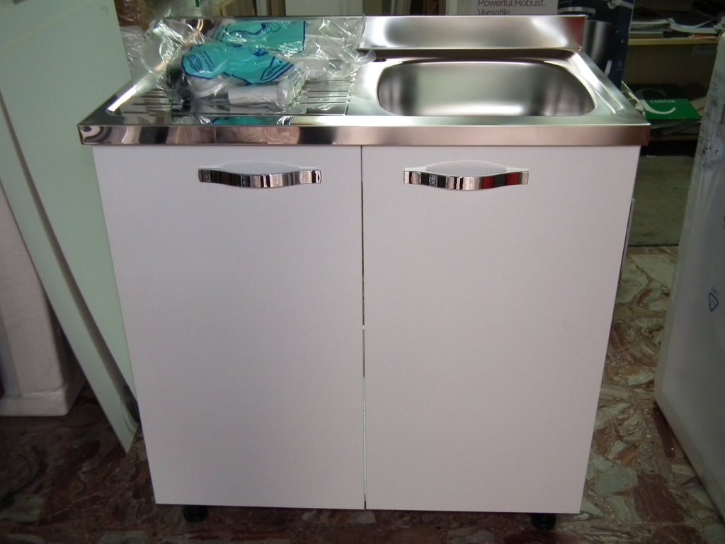 Mobile sottolavello con lavello Acciaio inox + Pensile Colapiatti vari colori