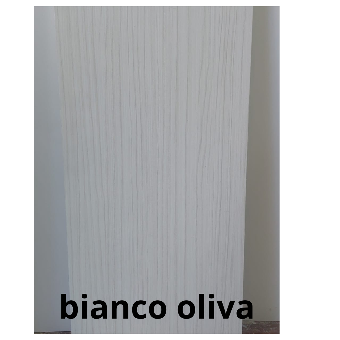 ante per mobili cucina e mobili vari in legno melamminico colore bianco oliva vista frontale 