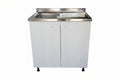 Mobile cucina con lavello da appoggio acciaio inox