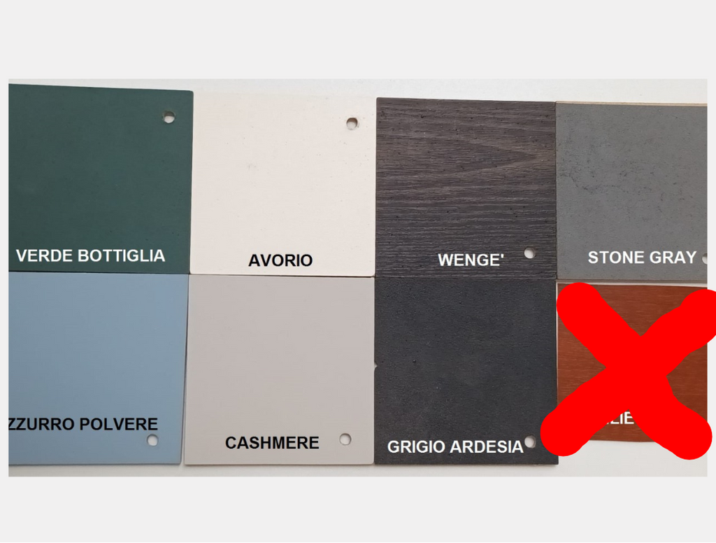 colori ante cucina in Lengo mdf con rivestimento polimerico per tutti i modelli di ante