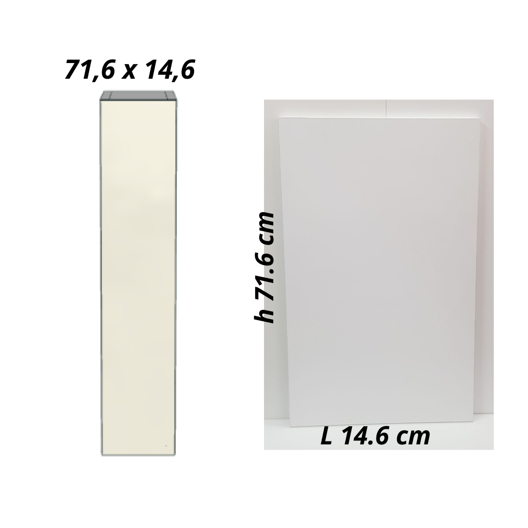 misure anta da 15 altezza 71,6cm larghezza 14,6cm spessore 18mm