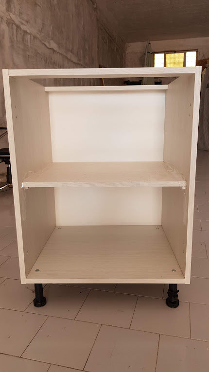 mobile base cucina in colore bianco opaco da 60 cm vista frontale
