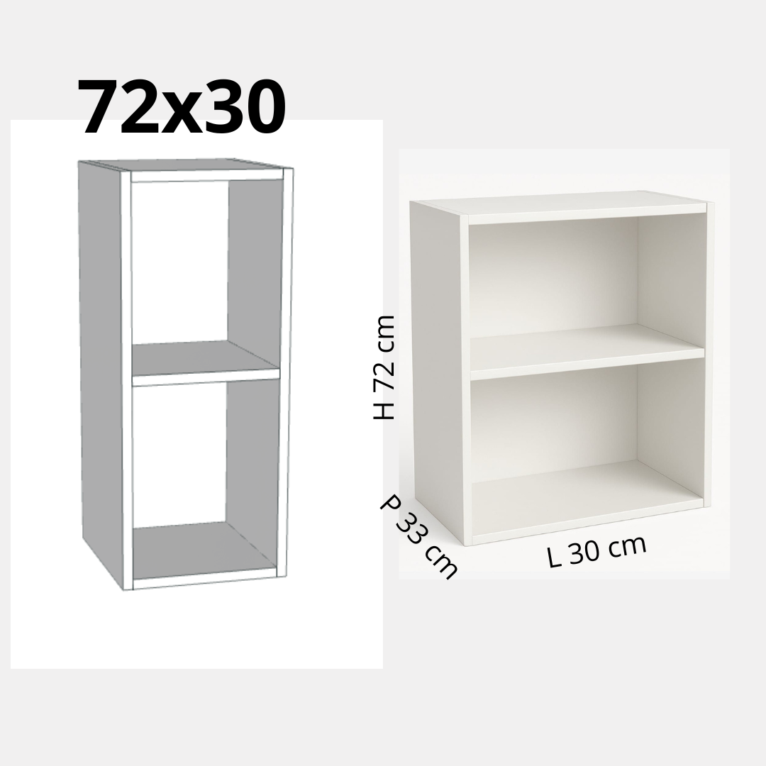 pensile cucina colore bianco opaco altezza 72cm larghezza 30cm e profondità 33 cm