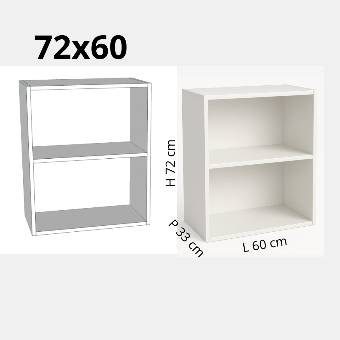 pensile cucina colore bianco opaco altezza 72cm larghezza 15cm e profondità 33 cm